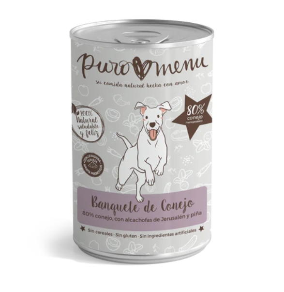 PUROMENÚ: Lata de comida húmeda - Conejo