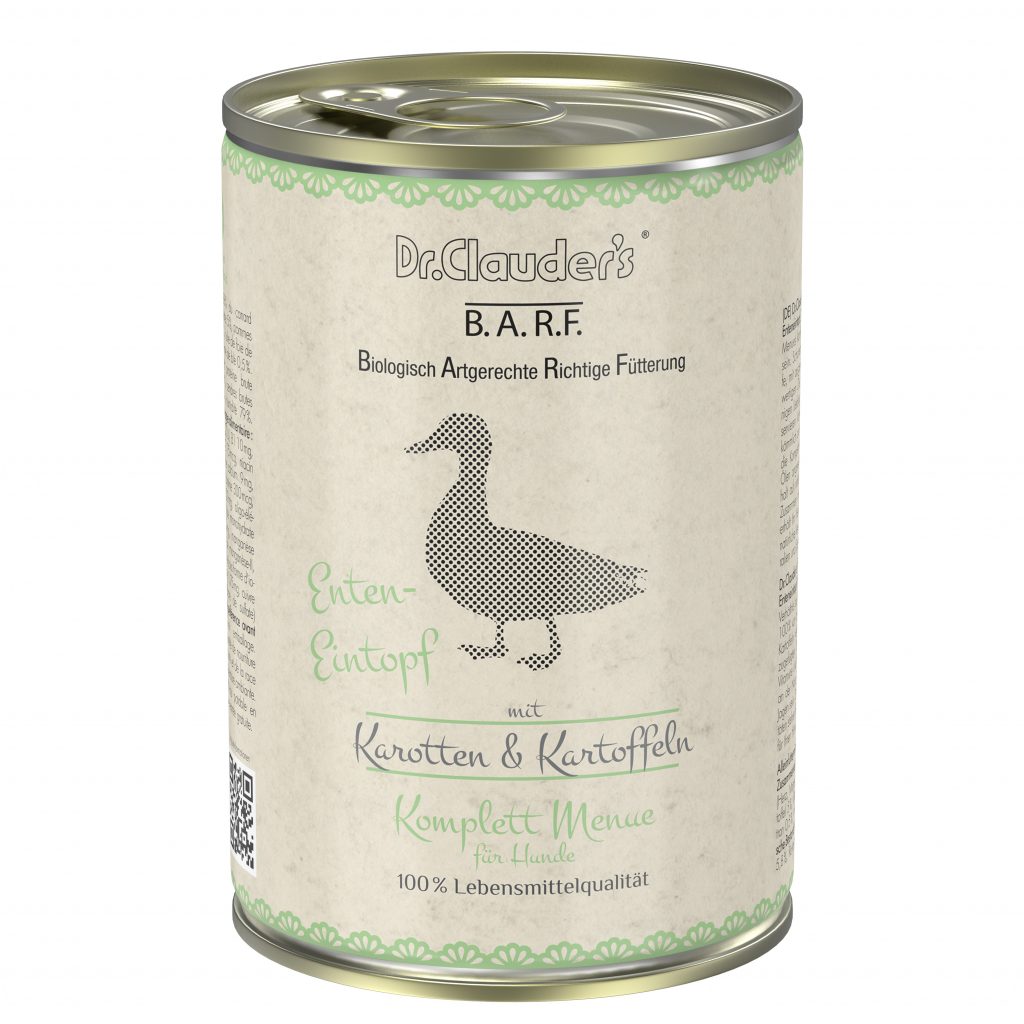 DR. CLAUDER'S: Lata de comida húmeda - Pato