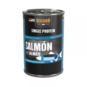 BELCANDO: Lata de comida húmeda monoproteica – Salmón